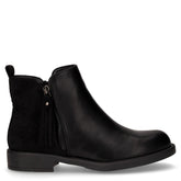 Stivaletto in tessuto ed ecopelle con zip nero - Stivaletti Donna | Boscaini Scarpe