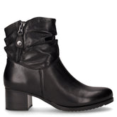 Tronchetto in pelle con zip nero | Boscaini Scarpe