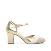 Sandalo con tacco nude burro platino - Sandali Con Tacco Donna | Boscaini Scarpe