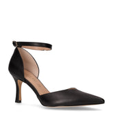 Decollete con tacco a punta in ecopelle nero - Decollete | Boscaini Scarpe