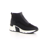 Sneaker con zeppa nero bianco - RIEKER | Boscaini Scarpe