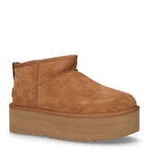 Classic Ultra Mini Platform stivaletto caldo in pelle noce - UGG | Boscaini Scarpe