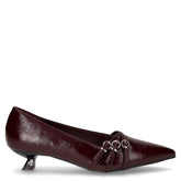 Décolleté a punta in ecopelle bordò vernice - GOLD & GOLD | Boscaini Scarpe