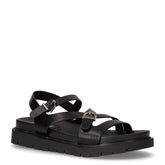 Sandalo in ecopelle nero | Boscaini Scarpe