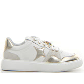 Sneaker bianco oro - Sneakers Donna | Boscaini Scarpe