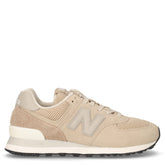 574 sneaker in pelle e tessuto beige | Boscaini Scarpe