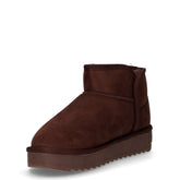 Nordic low basic tape stivaletto con caldo in tessuto marrone | Boscaini Scarpe