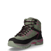 Rigel 2.0 Mid scarpa da trekking in pelle e tessuto ragazza salvia amaranto | Boscaini Scarpe