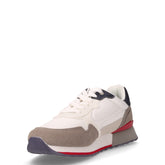 King Power Mix sneaker in ecopelle e tessuto bianco | Boscaini Scarpe