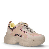 Bliss sneaker chunky in ecopelle beige rosa | Boscaini Scarpe