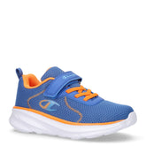 HRO sneaker in tessuto ed ecopelle bambino blu arancio | Boscaini Scarpe