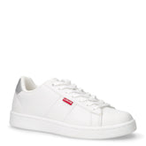 Bell sneaker in ecopelle bambino argento bianco | Boscaini Scarpe