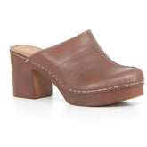Zoccolo con tacco marrone | Boscaini Scarpe