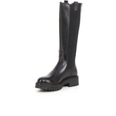 Stivale slip on sotto al ginocchio nero | Boscaini Scarpe