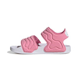 Adilette 2 sandalo in gomma bambina rosa bianco | Boscaini Scarpe