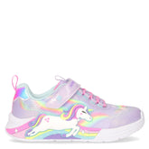 Unicorn chaser sneaker da bambina con luci in ecopelle lavanda - Scarpe Bambina | Boscaini Scarpe