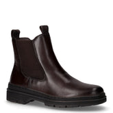 Stivaletto in pelle con zip mocca | Boscaini Scarpe