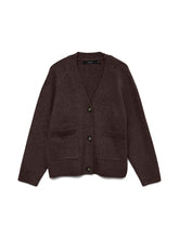 Cardigan in maglia con bottoni marrone | Boscaini Scarpe