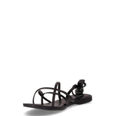 Sandalo infradito con laccetti nero | Boscaini Scarpe