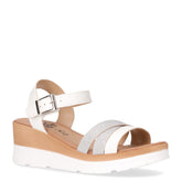 Sandalo con zeppa bianco | Boscaini Scarpe