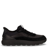 Spherica plus sneaker in pelle e tessuto nero | Boscaini Scarpe