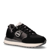 Travis Authentic sneaker in tessuto pelle nero argento | Boscaini Scarpe