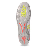 SHOE MORELIA NEO V BETA PRO scarpa da calcio in pelle e tessuto con tacchetti bianco arancio giallo | Boscaini Scarpe