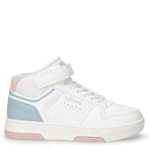 Maverick mid sneaker in ecopelle bambina bianco | Boscaini Scarpe