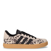 VL COURT 3.0 K sneaker in tessuto stampa animalier e pelle beige nero | Boscaini Scarpe