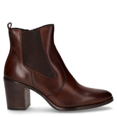 Tronchetto in pelle con zip marrone - Tronchetti Donna | Boscaini Scarpe