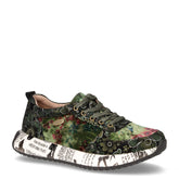Sneaker in pelle e tessuto verde - Sneakers Donna | Boscaini Scarpe