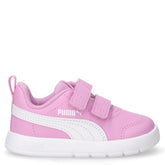 Courtflex V3 V sneaker in ecopelle e tessuto bambina malva bianco | Boscaini Scarpe