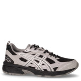 Sneaker in tessuto e ecopelle nero cemento | Boscaini Scarpe