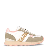 Sneaker in ecopelle e tessuto bianco verde rosa | Boscaini Scarpe