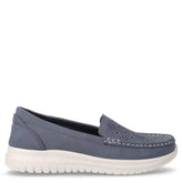 Mocassino sportivo in ecopelle blu | Boscaini Scarpe