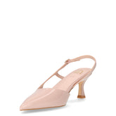 Slingback con tacco in ecopelle rosa | Boscaini Scarpe