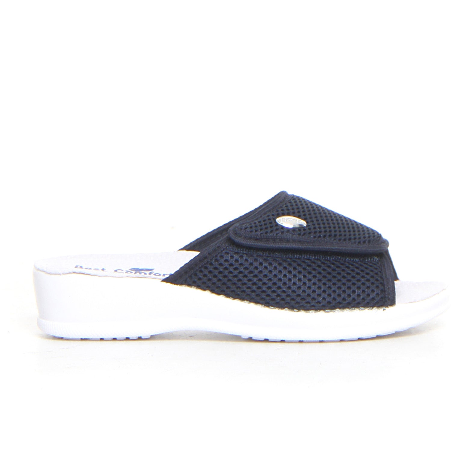 Ciabatte Con Fibbietta Patrizia 670 | Pelle Blu | Suola Sintetica | Comode E Stilose - Foto 11