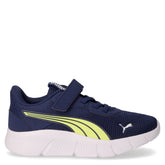 Flexfocus Modern sneaker in tessuto ed ecopelle bambino blu giallo | Boscaini Scarpe