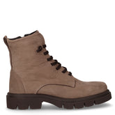 Stivaletto stringato in pelle taupe - Scarpe Donna | Boscaini Scarpe