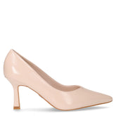 Décolleté a punta in ecopelle nude vernice | Boscaini Scarpe