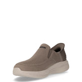 Slade Deacon sneaker slip on in tessuto beige taupe | Boscaini Scarpe