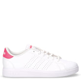 ADVANTAGE BASE 2.0 J sneakers in ecopelle e tessuto bianco rosa | Boscaini Scarpe