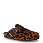 Sara sabot in cavallino cuoio leopardato | Boscaini Scarpe