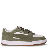 Caven III sneaker in pelle ed ecopelle verde bianco | Boscaini Scarpe