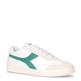 Kick sneaker in pelle ed ecopelle bianco verde - DIADORA UOMO | Boscaini Scarpe
