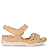 Sandalo in ecopelle con strappo beige - TOO LIKE | Boscaini Scarpe