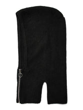 Passamontagna/balaclava in maglia con zip nero | Boscaini Scarpe