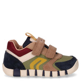 Iupido sneaker da bambino in pelle scamosciata . blu verde - Sneakers Bambino | Boscaini Scarpe