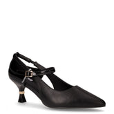 Décolleté in ecopelle con cinturino nero | Boscaini Scarpe