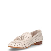 Ballerina con napine in pelle bianco | Boscaini Scarpe